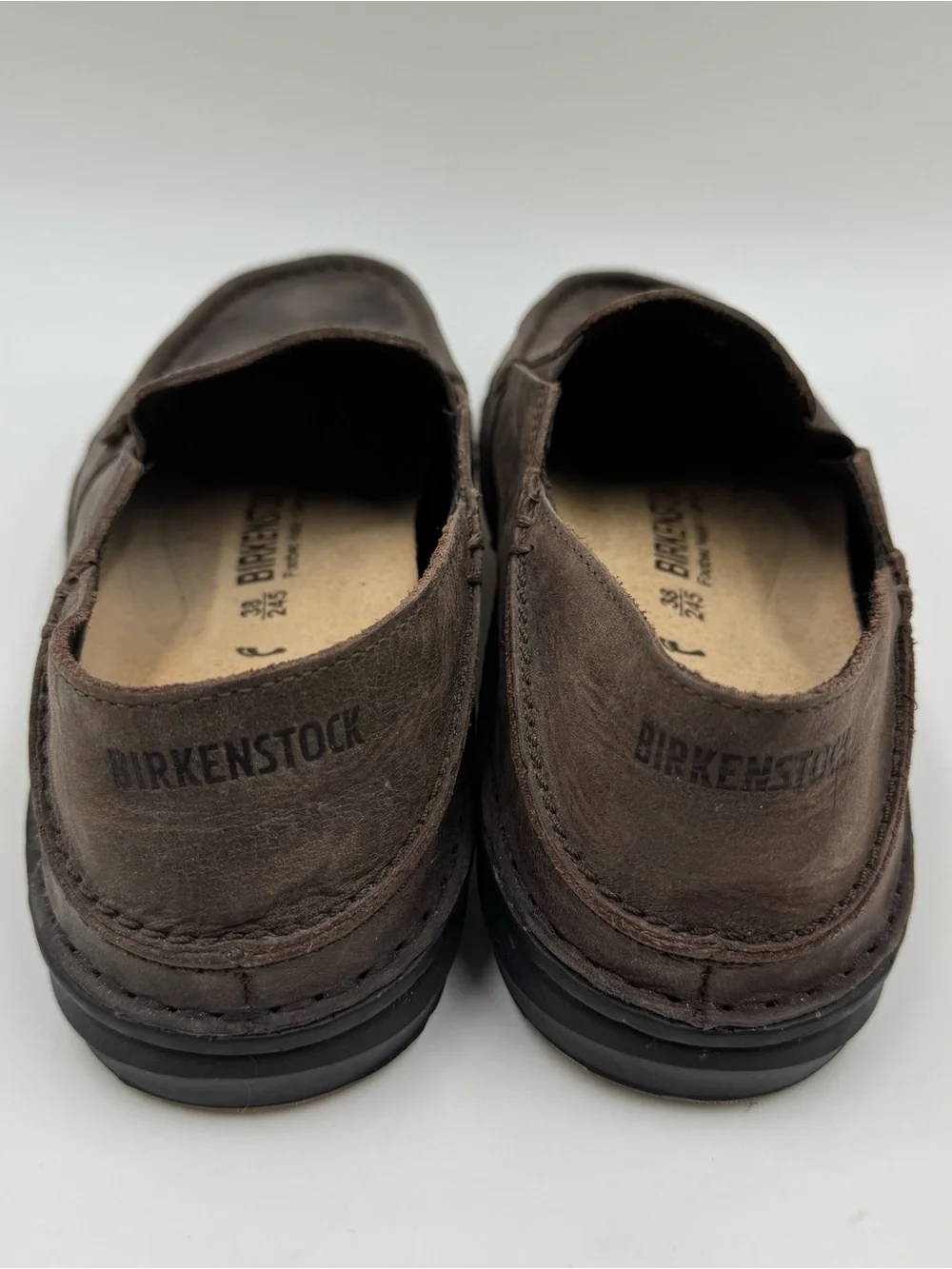 Birkenstock Men's Slip-On Loafers in Dark Brown